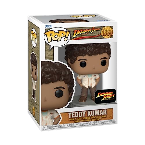Funko POP! Movies: Indiana Jones 5 - Teddy Kumar - Vinyl-Sammelfigur - Geschenkidee - Offizielle Handelswaren - Spielzeug Für Kinder und Erwachsene - Movies Fans - Modellfigur Für Sammler und Display von Funko