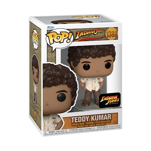Funko POP! Movies: Indiana Jones 5 - Teddy Kumar - Vinyl-Sammelfigur - Geschenkidee - Offizielle Handelswaren - Spielzeug Für Kinder und Erwachsene - Movies Fans - Modellfigur Für Sammler und Display Funko POP! Movies: Indiana Jones 5 - Teddy Kumar - Vinyl-Sammelfigur - Geschenkidee - Offizielle Handelswaren - Spielzeug Für Kinder und Erwachsene - Movies Fans - Modellfigur Für Sammler und Display von Funko