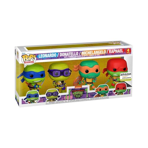 Funko Pop! Movies: Teenage Mutant Ninja Turtles (TMNT) Pop! - Amazon-Exklusiv - Vinyl-Sammelfigur - Geschenkidee - Offizielle Handelswaren - Spielzeug Für Kinder und Erwachsene - Movies Fans von Funko