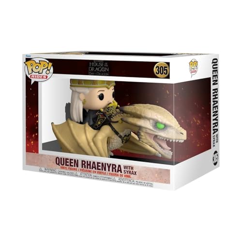 Funko POP! Rides Deluxe: House of The Dragon - Princess Rhaenyra Mit Syrax - Vinyl-Sammelfigur - Geschenkidee - Offizielle Handelswaren - Spielzeug Für Kinder Und Erwachsene - TV Fans von Funko