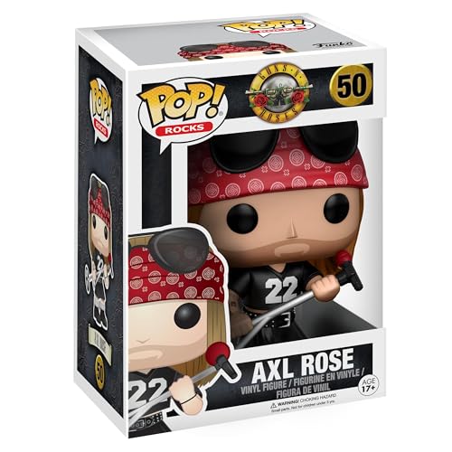 Funko Pop! Rocks: Music - Guns N Roses Axl Rose - Vinyl-Sammelfigur - Geschenkidee - Offizielle Handelswaren - Spielzeug Für Kinder und Erwachsene - Music Fans - Modellfigur Für Sammler und Display von Funko