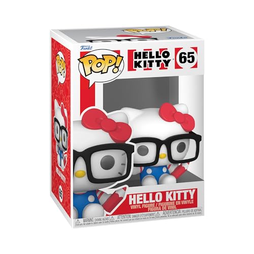 Funko Pop! Sanrio: Hello Kitty - HK Nerd - Vinyl-Sammelfigur - Geschenkidee - Offizielle Handelswaren - Spielzeug Für Kinder und Erwachsene - Modellfigur Für Sammler und Display von Funko