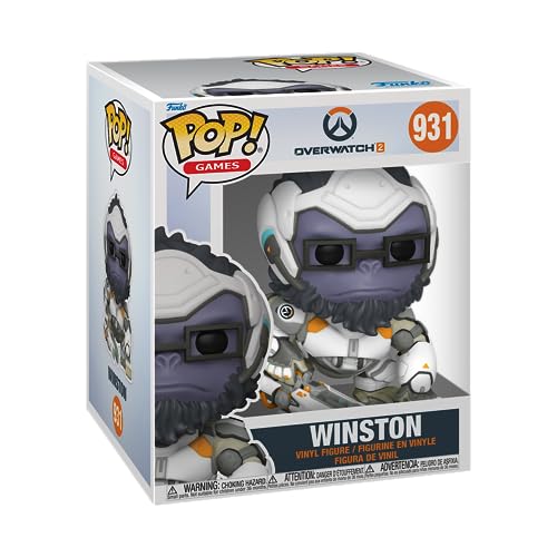 Funko Pop! Super: Overwatch 2- Winston - Vinyl-Sammelfigur - Geschenkidee - Offizielle Handelswaren - Spielzeug Für Kinder und Erwachsene - Video Games Fans - Modellfigur Für Sammler und Display von Funko