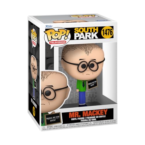 Funko POP! TV: South Park - Mr. Mackey mit Schild - Sammelfigur aus Vinyl - Offizielle Merchandise - Spielzeug für Kinder & Erwachsene - Cartoon Fans und Display von Funko