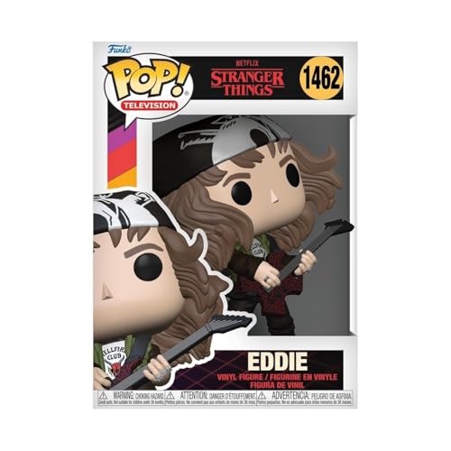 Funko POP! TV: Stranger Things - Hunter Eddie Mit Guitar - Vinyl-Sammelfigur - Geschenkidee - Offizielle Handelswaren - Spielzeug Für Kinder Und Erwachsene - TV Fans - Modellfigur Für Sammler Funko POP! TV: Stranger Things - Hunter Eddie Mit Guitar - Vinyl-Sammelfigur - Geschenkidee - Offizielle Handelswaren - Spielzeug Für Kinder Und Erwachsene - TV Fans - Modellfigur Für Sammler von Funko