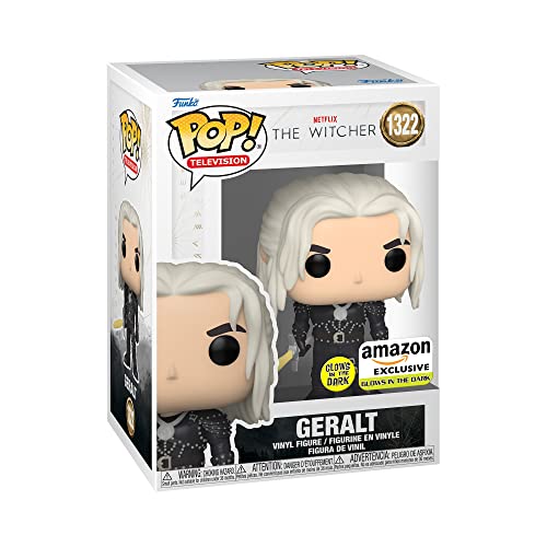 Funko Pop! TV: Witcher - Geralt mit Sword - Leuchtet Im Dunkeln - The Witcher - der Hexer - Amazon-Exklusiv - Vinyl-Sammelfigur - Geschenkidee - Offizielle Handelswaren - TV Fans von Funko