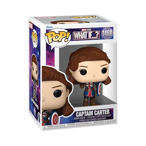 Funko POP! Vinyl: Marvel - What If - 1602 Captain Carter - Vinyl-Sammelfigur - Geschenkidee - Offizielle Handelswaren - Spielzeug Für Kinder Und Erwachsene - Modellfigur Für Sammler Und Display von Funko