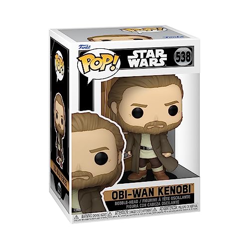 Funko Pop! Vinyl: Star Wars Obi-Wan Kenobi - Vinyl-Sammelfigur - Geschenkidee - Offizielle Handelswaren - Spielzeug Für Kinder und Erwachsene - TV Fans - Modellfigur Für Sammler und Display von Funko