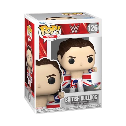 Funko Pop! WWE: British Bulldog - Davey Boy Smith - Vinyl-Sammelfigur - Geschenkidee - Offizielle Handelswaren - Spielzeug Für Kinder und Erwachsene - Sports Fans - Modellfigur Für Sammler von Funko