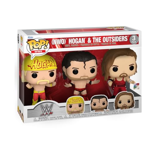 Funko POP! WWE: Hulk Hogan & Outsiders 3PK - Vinyl-Sammelfigur - Geschenkidee - Offizielle Handelswaren - Spielzeug Für Kinder und Erwachsene - Sports Fans - Modellfigur Für Sammler und Display Funko POP! WWE: Hulk Hogan & Outsiders 3PK - Vinyl-Sammelfigur - Geschenkidee - Offizielle Handelswaren - Spielzeug Für Kinder und Erwachsene - Sports Fans - Modellfigur Für Sammler und Display von Funko