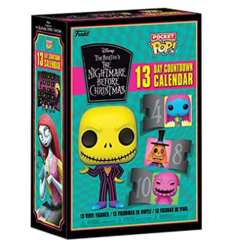 Funko Advent Calendar: 13 Days - Jack Skellington - The Nightmare Before Christmas - (The Nightmare Before Christmas) - Schwarzlicht - 13 Tage Voller Überraschungen - Vinyl-Minifigur Zum Sammelns von Funko