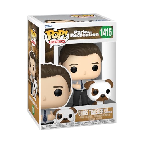 Funko POP! & Buddy: Parks & Recreation - Chris & Champion - Parks and Recreation - Vinyl-Sammelfigur - Geschenkidee - Offizielle Handelswaren - Spielzeug Für Kinder Und Erwachsene von Funko