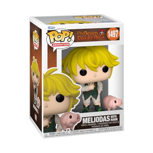 Funko POP! & Buddy: Sieben Todsünden - Meliodas mit Hawk - Sammelfigur aus Vinyl - Offizielle Merchandise - Spielzeug für Kinder & Erwachsene - Anime-Fans von Funko