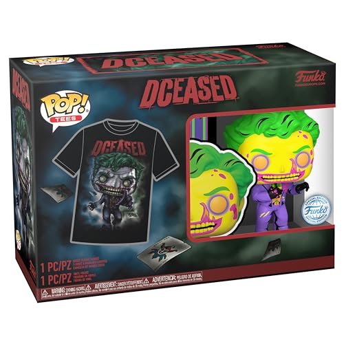 Funko POP! & Tee: DC - Joker CC - XL - Batman - T-Shirt - Kleidung Mit Vinyl-Sammelfigur - Geschenkidee - Spielzeug Und Kurzärmeliges Top Für Erwachsene Männer Und Frauen - Offizielle Handelswaren von Funko