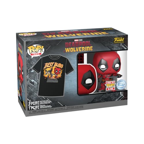 Funko POP! & Tee: Deadpool 3 - L - T-Shirt - Kleidung mit Vinyl-Sammelfigur - Geschenkidee - Spielzeug und Kurzärmeliges Top Für Erwachsene Männer und Frauen - Offizielle Handelswaren - Movies Fans Funko POP! & Tee: Deadpool 3 - L - T-Shirt - Kleidung mit Vinyl-Sammelfigur - Geschenkidee - Spielzeug und Kurzärmeliges Top Für Erwachsene Männer und Frauen - Offizielle Handelswaren - Movies Fans von Funko