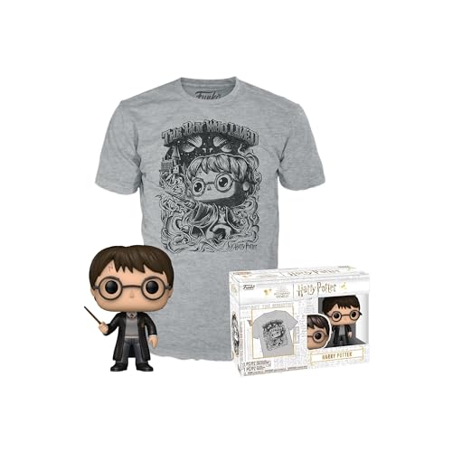 Funko POP! & Tee: HP - Harry Potter - Beflockt - T-Shirt - Kleidung Mit Vinyl-Sammelfigur - Geschenkidee - Spielzeug Und Kurzärmeliges Top Für Erwachsene Männer Und Frauen - Offizielle Handelswaren Funko POP! & Tee: HP - Harry Potter - Beflockt - T-Shirt - Kleidung Mit Vinyl-Sammelfigur - Geschenkidee - Spielzeug Und Kurzärmeliges Top Für Erwachsene Männer Und Frauen - Offizielle Handelswaren von Funko