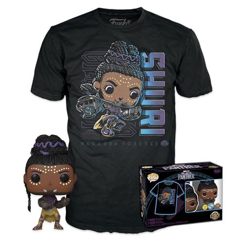 Funko Pop! & Tee: Marvel - Black Panther Shuri - Extra Large - (XL) - T-Shirt - Kleidung mit Vinyl-Sammelfigur - Geschenkidee - Spielzeug und Kurzärmeliges Top Für Erwachsene Männer und Frauen Funko Pop! & Tee: Marvel - Black Panther Shuri - Extra Large - (XL) - T-Shirt - Kleidung mit Vinyl-Sammelfigur - Geschenkidee - Spielzeug und Kurzärmeliges Top Für Erwachsene Männer und Frauen von Funko
