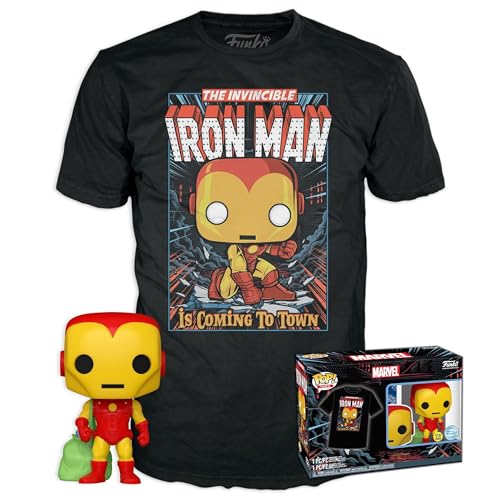 Funko POP! & Tee: Marvel - Holiday Iron Man - Leuchtet Im Dunkeln - XL - Avengers - T-Shirt - Kleidung Mit Vinyl-Sammelfigur - Geschenkidee - Spielzeug Und Kurzärmeliges Top Für Erwachsene Männer Funko POP! & Tee: Marvel - Holiday Iron Man - Leuchtet Im Dunkeln - XL - Avengers - T-Shirt - Kleidung Mit Vinyl-Sammelfigur - Geschenkidee - Spielzeug Und Kurzärmeliges Top Für Erwachsene Männer von Funko