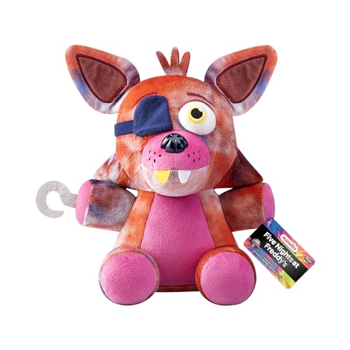 Funko Plush Jumbo: Five Nights at Freddy's (FNAF) Tiedye - Foxy 10" - Foxy - Plüschtier - Geschenkidee Zum Geburtstag - Offizielle Handelswaren - Gefüllt Plüschtiere Für Kinder Und Erwachsene von Funko