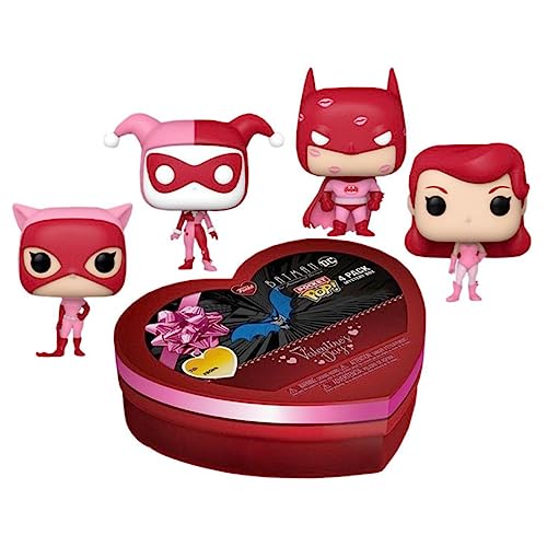 Funko Pocket Pop! DC Valentine Box 4 Pieces - Batman - (WMT) - DC Comics - Keychain - Neuartiger Schlüsselanhänger - Vinyl-Minifigur Zum Sammeln - Strumpffüller - Geschenkidee - Minifigur Funko Pocket Pop! DC Valentine Box 4 Pieces - Batman - (WMT) - DC Comics - Keychain - Neuartiger Schlüsselanhänger - Vinyl-Minifigur Zum Sammeln - Strumpffüller - Geschenkidee - Minifigur von Funko