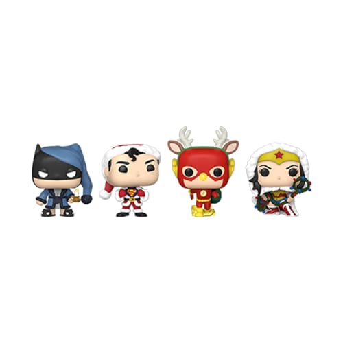 Funko Pocket Pop! DC Holiday - Superman - Tree Holiday Box 4 Pieces - DC Comics - Keychain - Neuartiger Schlüsselanhänger - Vinyl-Minifigur Zum Sammeln - Strumpffüller - Geschenkidee Funko Pocket Pop! DC Holiday - Superman - Tree Holiday Box 4 Pieces - DC Comics - Keychain - Neuartiger Schlüsselanhänger - Vinyl-Minifigur Zum Sammeln - Strumpffüller - Geschenkidee von Funko