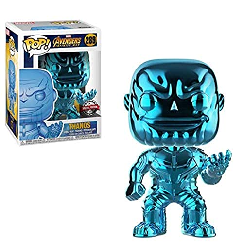 Funko Pop! – 36219 – Marvel: Avengers Infinity War – Thanos (Chrome - Blau) – Vinyl Figur, 9cm von Funko