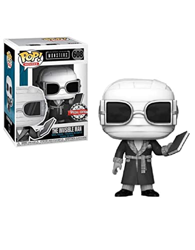 Funko POP! Movies: UM - Invisible Man - Schwarz & Weiß - Universal Monsters - Vinyl-Sammelfigur - Geschenkidee - Offizielle Handelswaren - Spielzeug Für Kinder und Erwachsene - Movies Fans Funko POP! Movies: UM - Invisible Man - Schwarz & Weiß - Universal Monsters - Vinyl-Sammelfigur - Geschenkidee - Offizielle Handelswaren - Spielzeug Für Kinder und Erwachsene - Movies Fans von Funko