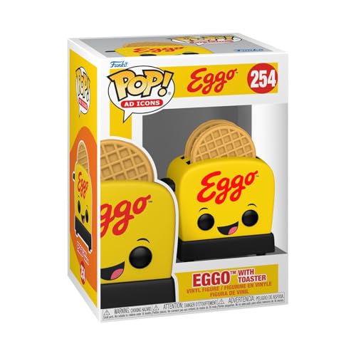 Funko Pop! AD Icon: Kelloggs - Eggo Waffle mit Toaster - Kellogg's - Vinyl-Sammelfigur - Geschenkidee - Offizielle Handelswaren - Spielzeug Für Kinder und Erwachsene - Ad Icon Fans von Funko