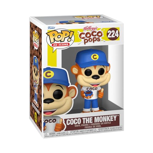 Funko Pop Ad Icons: Kellogg's - Coco Pops, Coco The Monkey - Sammelfigur aus Vinyl - Geschenkidee - Offizielles Merchandise - Spielzeug für Kinder & Erwachsene - Ad Icons Fans - Modellfigur für von Funko