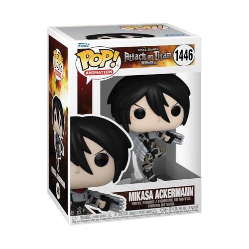 Funko Pop! Animation: AOT - Mikasa Ackerman - Attack On Titan - Vinyl-Sammelfigur - Geschenkidee - Offizielle Handelswaren - Spielzeug Für Kinder und Erwachsene - Anime Fans - Modellfigur Für Sammler von Funko