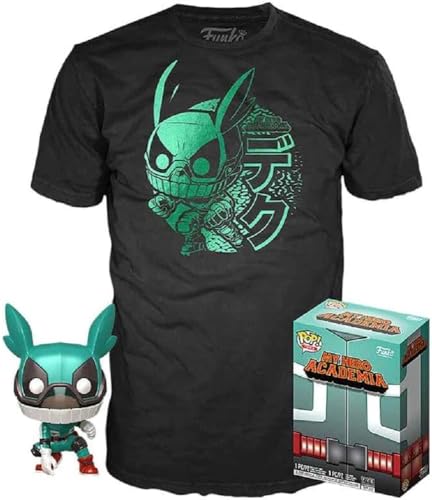 Funko Pop Deku mit Helmet My Hero Academia Tee Box T-Shirt Pop (S) von Funko
