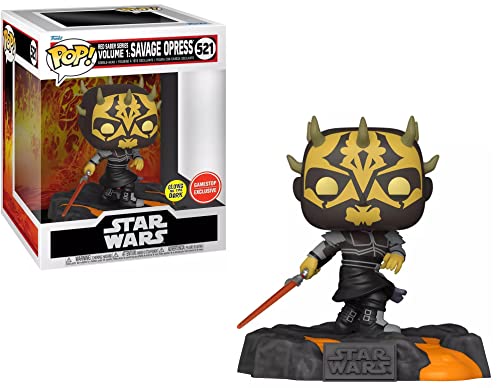 Funko Pop! Deluxe: Disney Star Wars Sith - Red Saber Series Vol.1 Savage Opress (Glows in The Dark) (Special Edition) #521 Bobble-Head Vinyl Figure von Funko