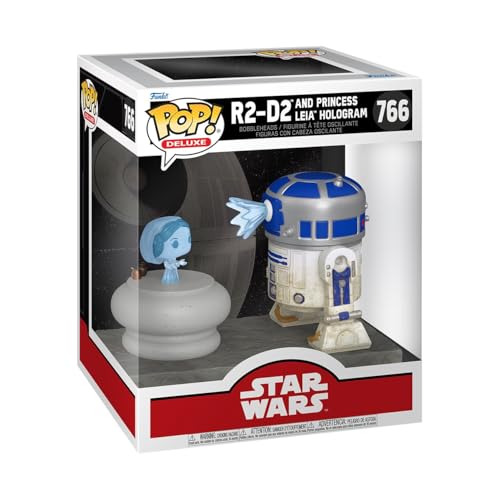Funko Pop! Deluxe: SWS9 - R2-D2 mit Leia - Star Wars- Vinyl-Sammelfigur - Geschenkidee - Offizielle Handelswaren - Spielzeug Für Kinder und Erwachsene - Movies Fans - Modellfigur Für Sammler von Funko
