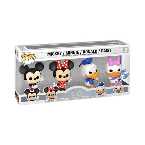 Funko Pop! Disney: Disney Classics 4PK - Daisy Duck - Vinyl-Sammelfigur - Geschenkidee - Offizielle Handelswaren - Spielzeug Für Kinder und Erwachsene - Movies Fans - Modellfigur Für Sammler von Funko