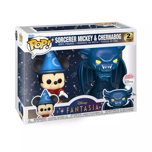 Funko Pop! Disney: Fantasia - Zauberer Mickey & Chernabog (Metallic Edition) 2er Pack von Funko