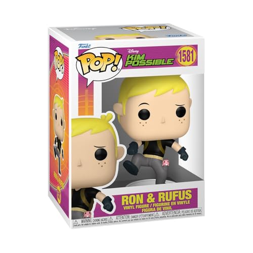 Funko Pop! Disney: Kim Possible - Ron Stoppable mit Rufus - Vinyl-Sammelfigur - Geschenkidee - Offizielle Handelswaren - Spielzeug Für Kinder und Erwachsene - TV Fans - Modellfigur Für Sammler Funko Pop! Disney: Kim Possible - Ron Stoppable mit Rufus - Vinyl-Sammelfigur - Geschenkidee - Offizielle Handelswaren - Spielzeug Für Kinder und Erwachsene - TV Fans - Modellfigur Für Sammler von Funko