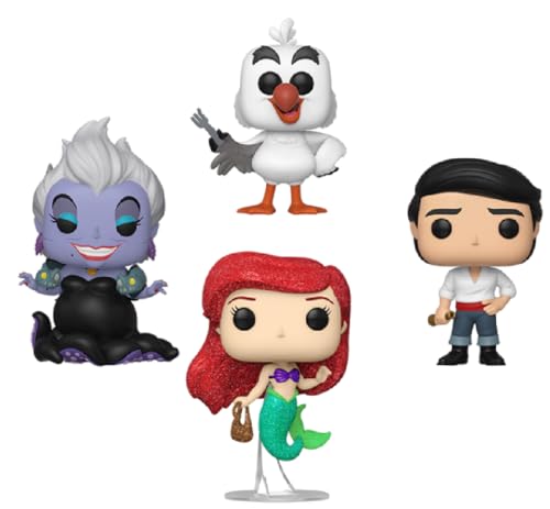 Funko Pop! Disney: Little Mermaid - Ursula - 4 Packung - Diamant-Glitzer - Vinyl-Sammelfigur - Geschenkidee - Offizielle Handelswaren - Spielzeug Für Kinder und Erwachsene - Movies Fans von Funko