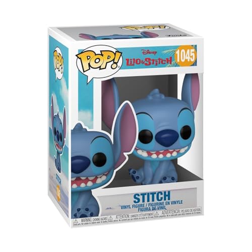 Funko Pop! Disney: Smiling Seated Stitch - Lilo and Stitch - Vinyl-Sammelfigur - Geschenkidee - Offizielle Handelswaren - Spielzeug Für Kinder und Erwachsene - Movies Fans - Modellfigur Für Sammler von Funko