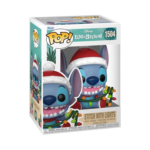 Funko Pop! Disney: Stitch Holiday – Stitch mit Lights - Lilo and Stitch - Vinyl-Sammelfigur - Geschenkidee - Offizielle Handelswaren - Spielzeug Für Kinder und Erwachsene - Movies Fans, Standard Size von Funko