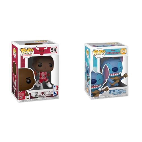 Funko Pop! Disney: Stitch mit Ukulele - Lilo and Stitch & Pop! NBA: Bulls - Michael Jordan - Vinyl-Sammelfigur - Geschenkidee Funko Pop! Disney: Stitch mit Ukulele - Lilo and Stitch & Pop! NBA: Bulls - Michael Jordan - Vinyl-Sammelfigur - Geschenkidee von Funko
