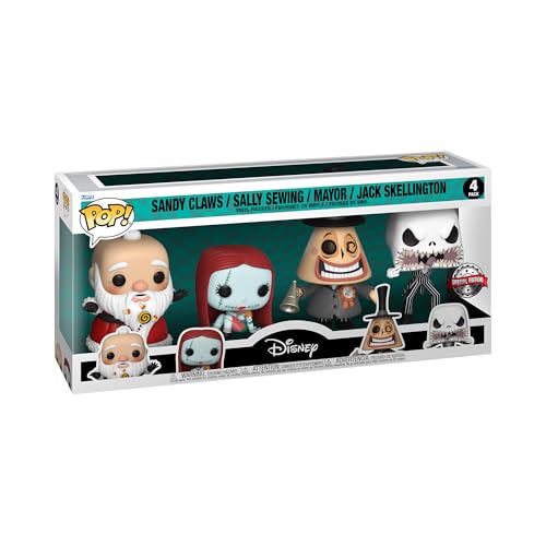 Funko Pop! Disney: The Nightmare Before Christmas - Sandy Claws - 4PK - Vinyl-Sammelfigur - Geschenkidee - Offizielle Handelswaren - Spielzeug Für Kinder und Erwachsene - Movies Fans Funko Pop! Disney: The Nightmare Before Christmas - Sandy Claws - 4PK - Vinyl-Sammelfigur - Geschenkidee - Offizielle Handelswaren - Spielzeug Für Kinder und Erwachsene - Movies Fans von Funko