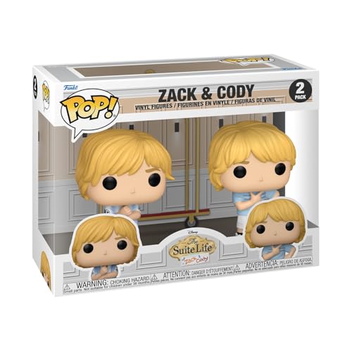 Funko Pop! Disney: The Suite Life of Zack & Cody Martin 2pk - Zack & Cody Martin - Vinyl-Sammelfigur - Geschenkidee - Offizielle Handelswaren - Spielzeug Für Kinder und Erwachsene - Movies Fans von Funko