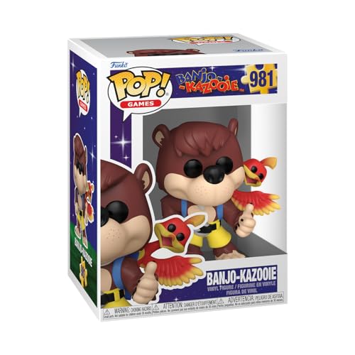 Funko Pop! Games: BK - Banjo & Kazooie - Banjo Kazooie - Vinyl-Sammelfigur - Geschenkidee - Offizielle Handelswaren - Spielzeug Für Kinder und Erwachsene - Video Games Fans - Modellfigur Für Sammler von Funko