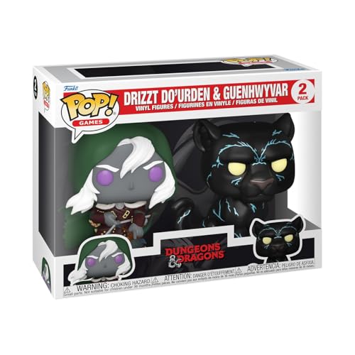 Funko Pop! Games: Dungeons & Dragons - Drizzt & Guenhwyvar 2 Pack - D&D - Vinyl-Sammelfigur - Geschenkidee - Offizielle Handelswaren - Spielzeug Für Kinder und Erwachsene - Games Fans Funko Pop! Games: Dungeons & Dragons - Drizzt & Guenhwyvar 2 Pack - D&D - Vinyl-Sammelfigur - Geschenkidee - Offizielle Handelswaren - Spielzeug Für Kinder und Erwachsene - Games Fans von Funko