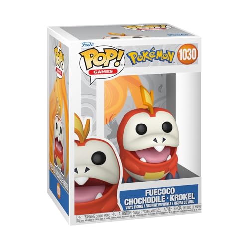 Funko Pop! Games: Pokemon - Fuecoco - Krokel - Vinyl-Sammelfigur - Geschenkidee - Offizielle Handelswaren - Spielzeug Für Kinder und Erwachsene - Video Games Fans - Modellfigur Für Sammler von Funko