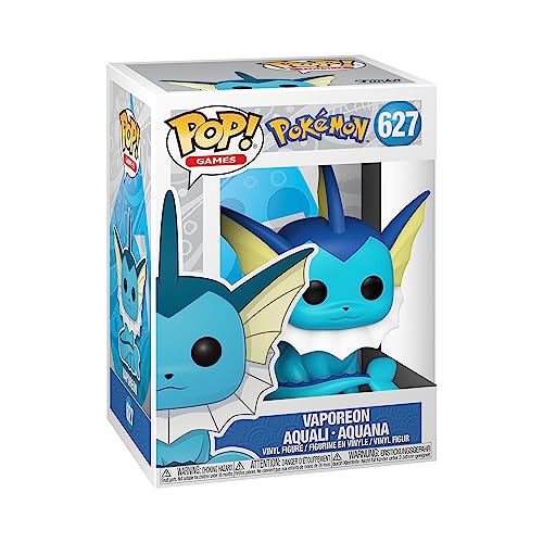 Funko Pop! Games: Pokemon - Vaporeon - Aquana - Vinyl-Sammelfigur - Geschenkidee - Offizielle Handelswaren - Spielzeug Für Kinder und Erwachsene - Video Games Fans - Modellfigur Für Sammler von Funko