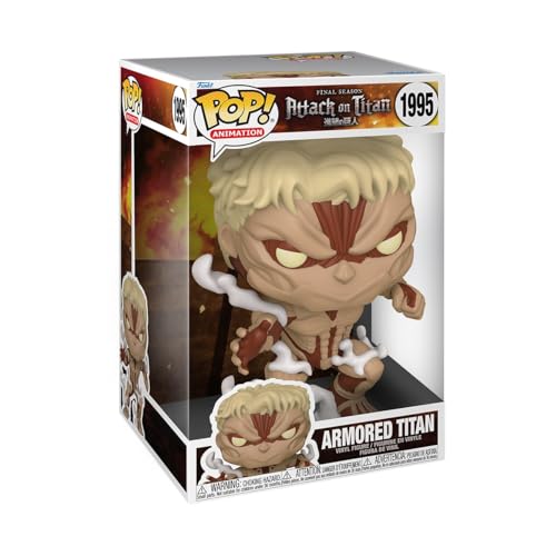 Funko Pop! Jumbo: Attack On Titan - Armored Titan - Vinyl-Sammelfigur - Geschenkidee - Offizielle Handelswaren - Spielzeug Für Kinder und Erwachsene - Anime Fans - Modellfigur Für Sammler und Display von Funko