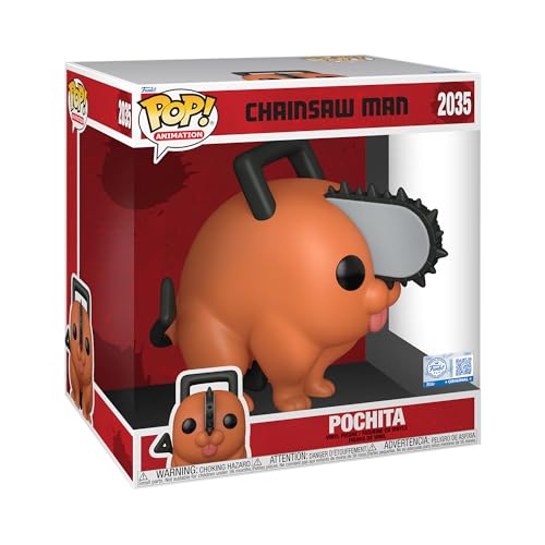 Funko Pop! Jumbo: Chainsaw Man - Pochita - Vinyl-Sammelfigur - Geschenkidee - Offizielle Handelswaren - Spielzeug Für Kinder und Erwachsene - Anime Fans - Modellfigur Für Sammler und Display von Funko