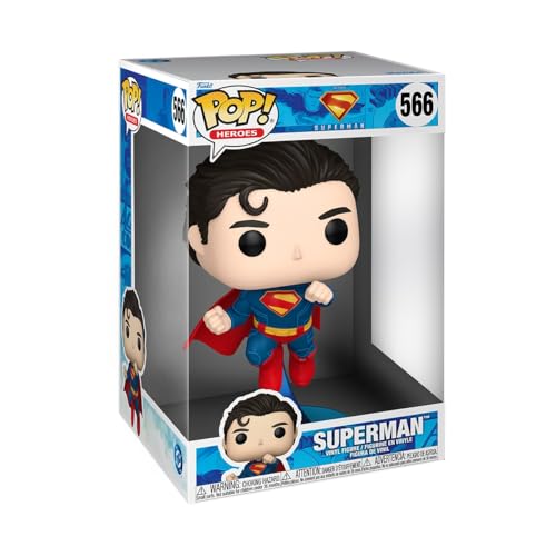 Funko Pop! Jumbo: Superman 2025- Superman - Vinyl-Sammelfigur - Geschenkidee - Offizielle Handelswaren - Spielzeug Für Kinder und Erwachsene - Movies Fans - Modellfigur Für Sammler von Funko