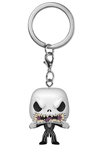 Funko Pop! Keychain: Disney The Nightmare Before Christmas - Jack Skellington - (Scary Face) - Neuartiger Schlüsselanhänger - Vinyl-Minifigur Zum Sammeln - Strumpffüller - Geschenkidee - Movies Fans von Funko
